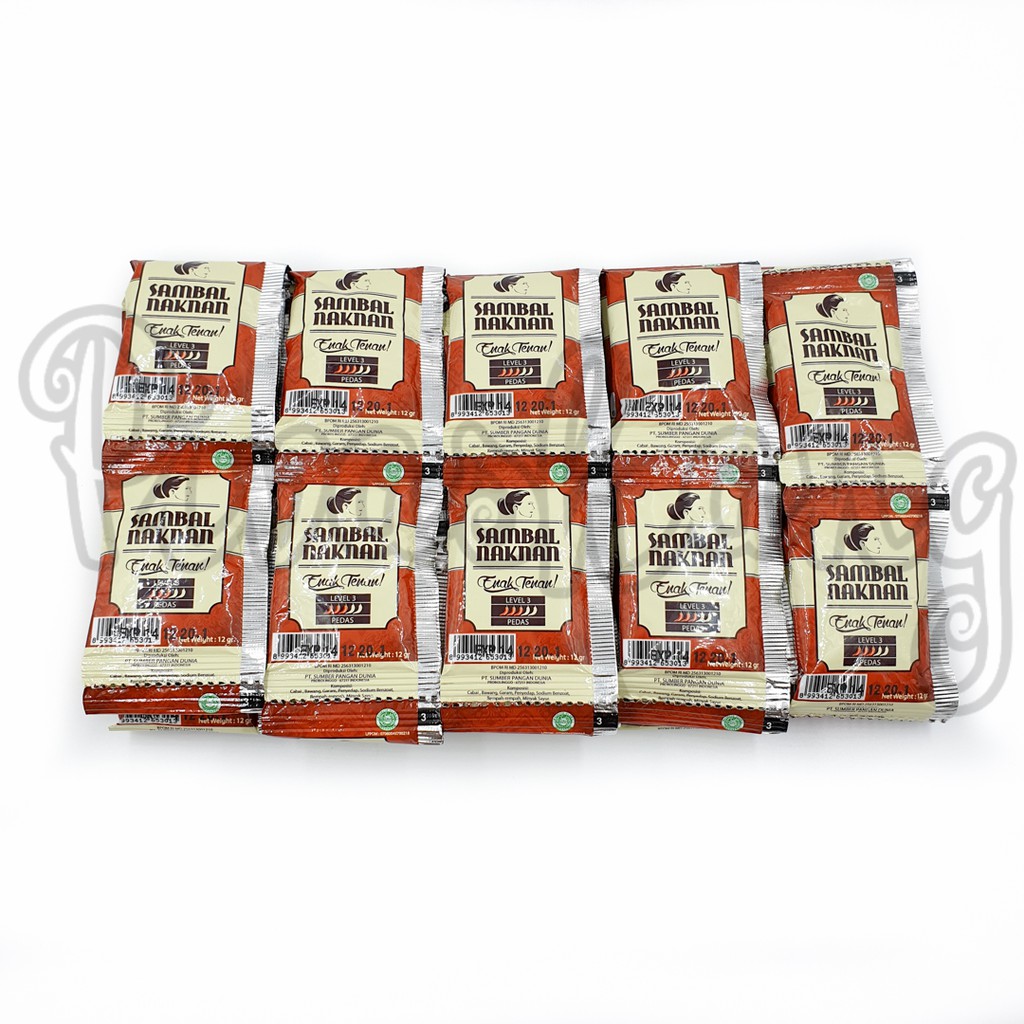 

Paket Isi 50 Sachet Naknan Sambal Bawang Nak Nan Enak Tenan