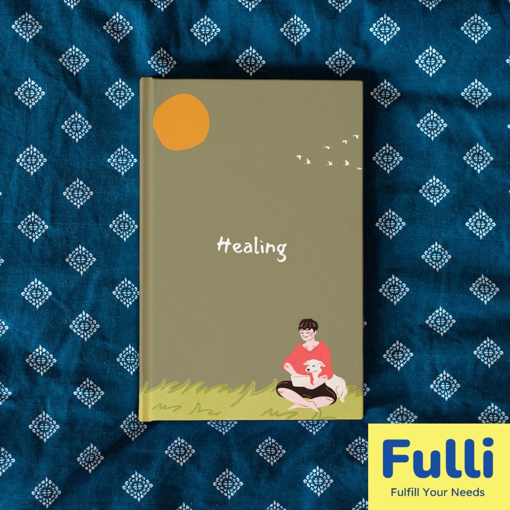 

Fulli - Notebook/Jurnal/Agenda Healing Kertas Motif Polos/Dotted/Template A5