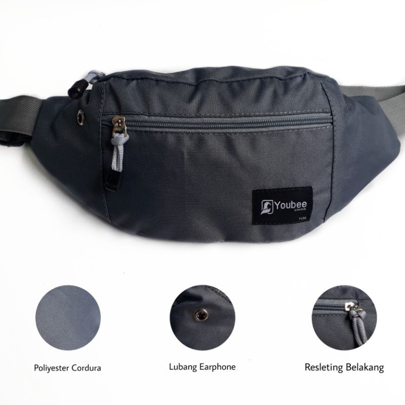 tas selempang pria waistbag pria original termurah