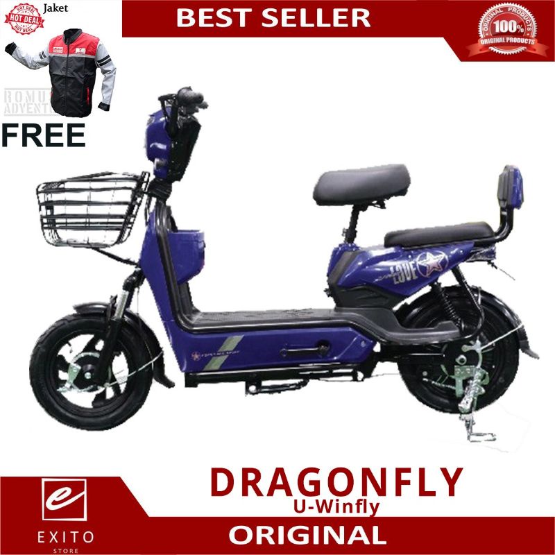 sepeda listrik u winfly dragon fly garansi resmi