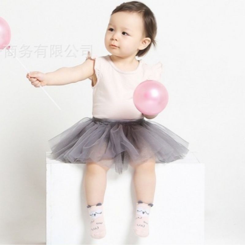 Kaos Kaki Korea Bayi Moon Star Tuxedo Ear 3D Import Lucu VC CBKS