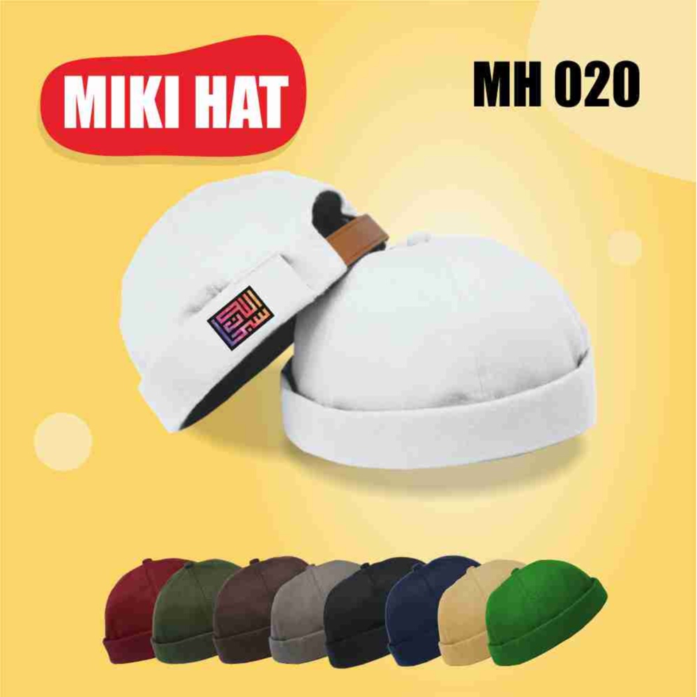 Topi Peci Miki Hat Dewasa Subhanallah Kufi Pelangi Kopyah UAS Mikihat Brimless Premium