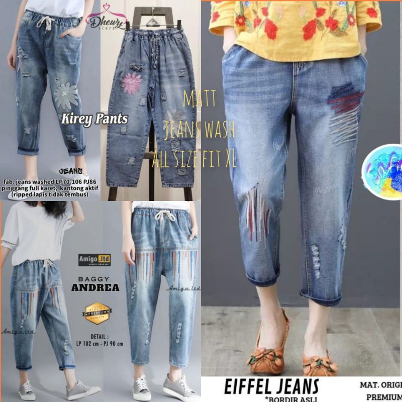 CELANA JEANS BOYFRIEND VERONA - CELANA WANITA