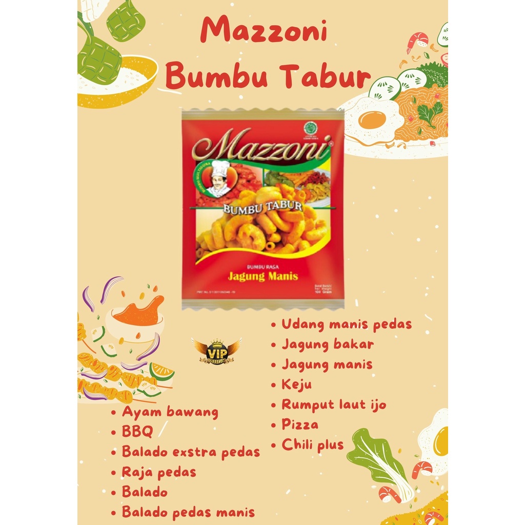 

Mazzoni Bumbu Tabur Berbagai Varian Rasa 100gr
