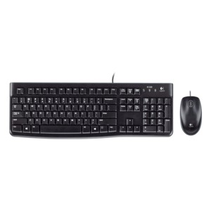 Logitech Keyboard + Mouse Optic USB Mk120 resmi