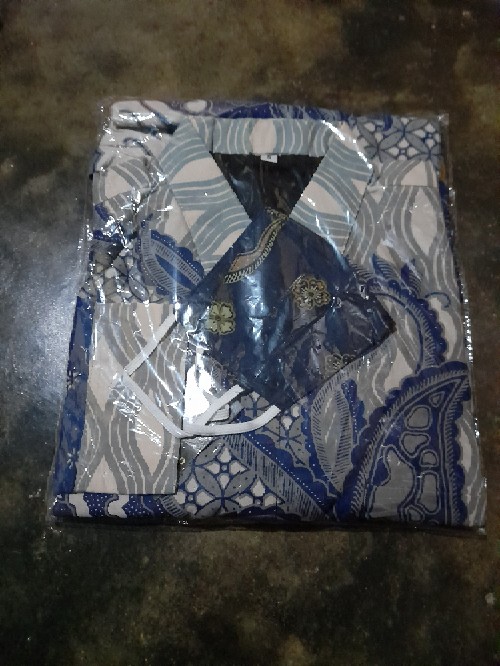 Batik Pria Asli Solo Full Furing Lengan Panjang Kain Katun Halus Baturadenan Motif Wardana Ndolop