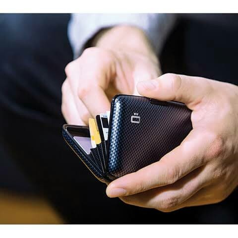 SALE OGON Smart Aluminium Wallet - Carbon Fiber Edition ORIGINAL