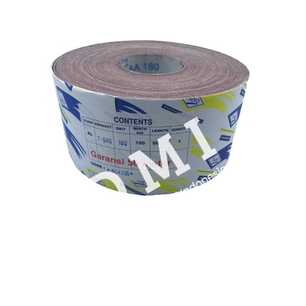 Amplas Roll Taiyo No 180 | Amplas Meteran Grit 180 | Kertas Amplas