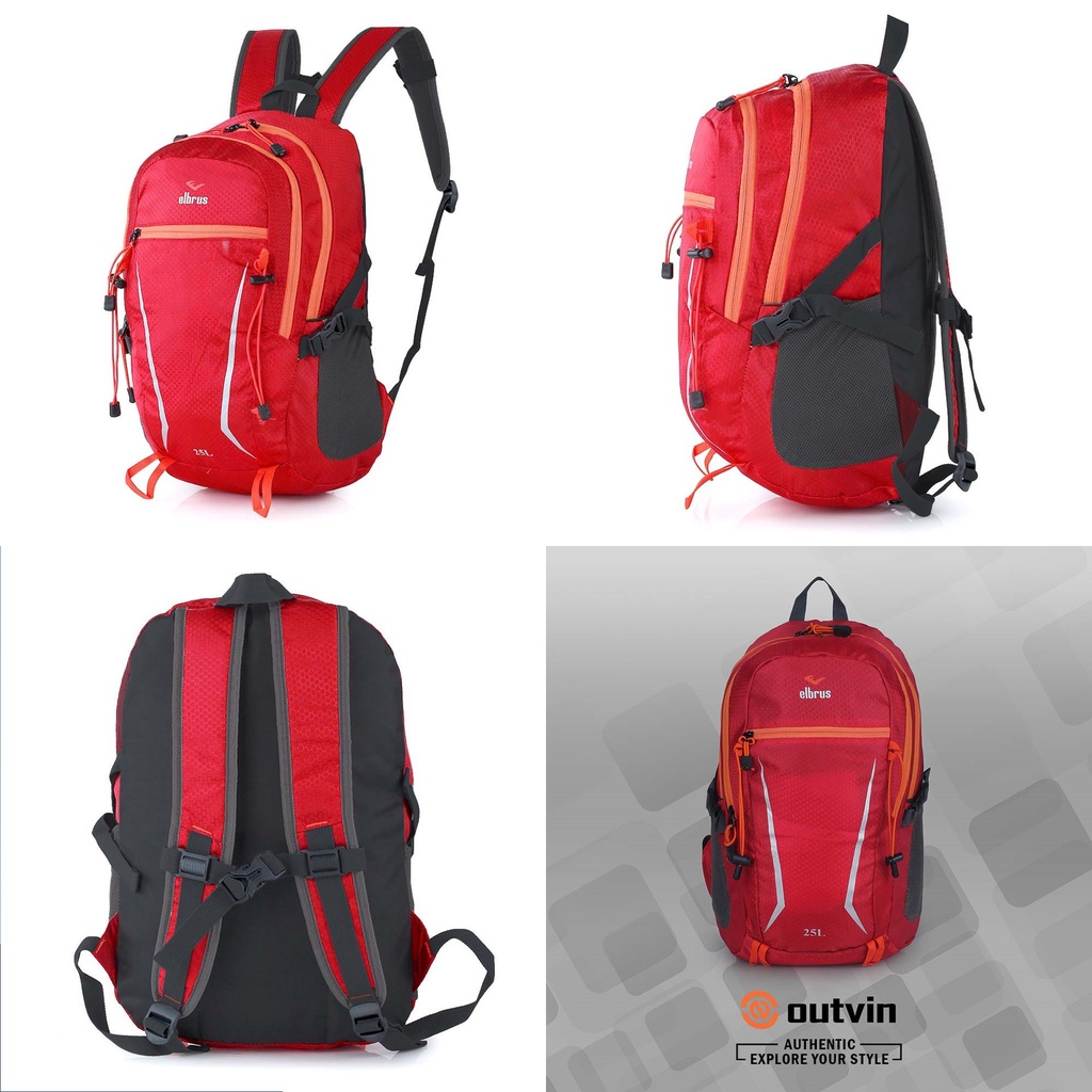 Tas Ransel Sekolah Kuliah Dengan Slot Laptop 14inch Kapasitas 25 Liter Backpack Elbrus Original Tas Punggung