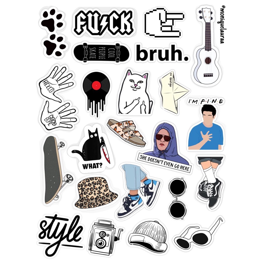 

(COD) Sticker Savage pack laptop hp ipad aesthetic hiasan custom