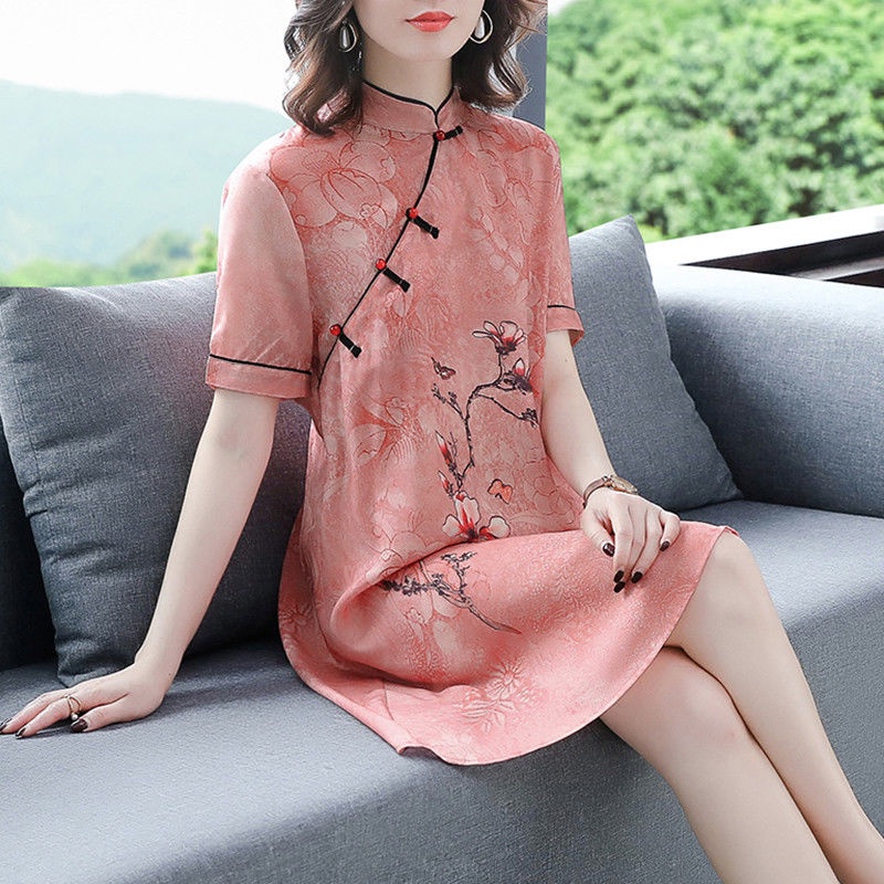 2021 new spring and summer dress noble and thin cheongsam Hanfu improved antique dress children's su