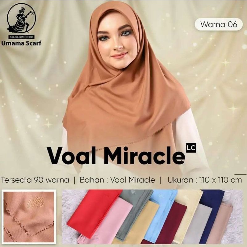 (PART 1) Voal Miracle Plain Umama Ori Hijab Segiempat