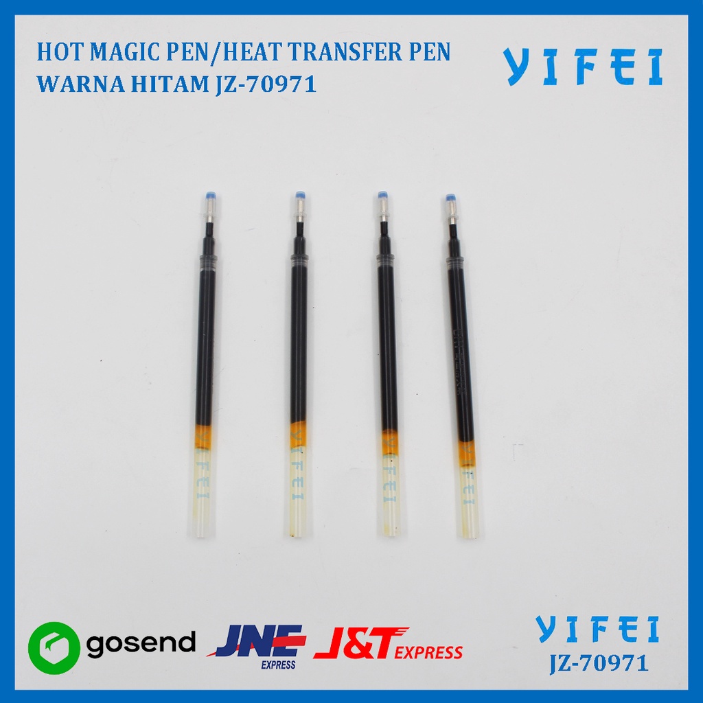 HOT MAGIC PEN / HEAT TRANSFER PEN WARNA HITAM YIFEI-70971