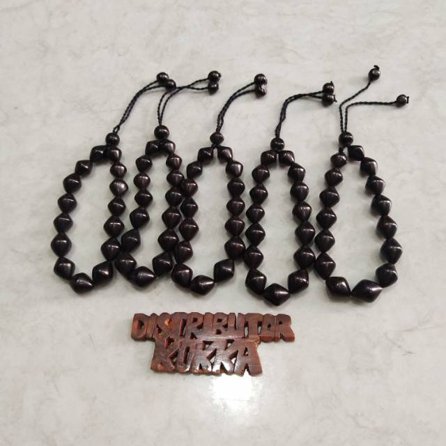 ( SUPER MURAH ) Grosir 5 pcs gelang kokka kaukah kaokah fukakah koka wajik besar hitam