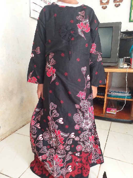 Batik Couple Keluarga Sania Ruffle Ori Ndoro Jowi Dnt