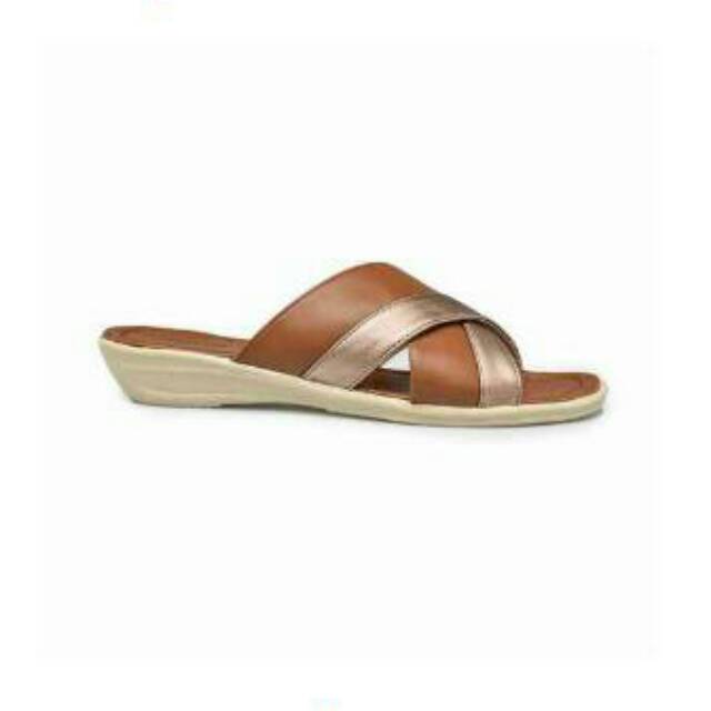 BATA Sandal Renza Wanita - (Brown, Black)