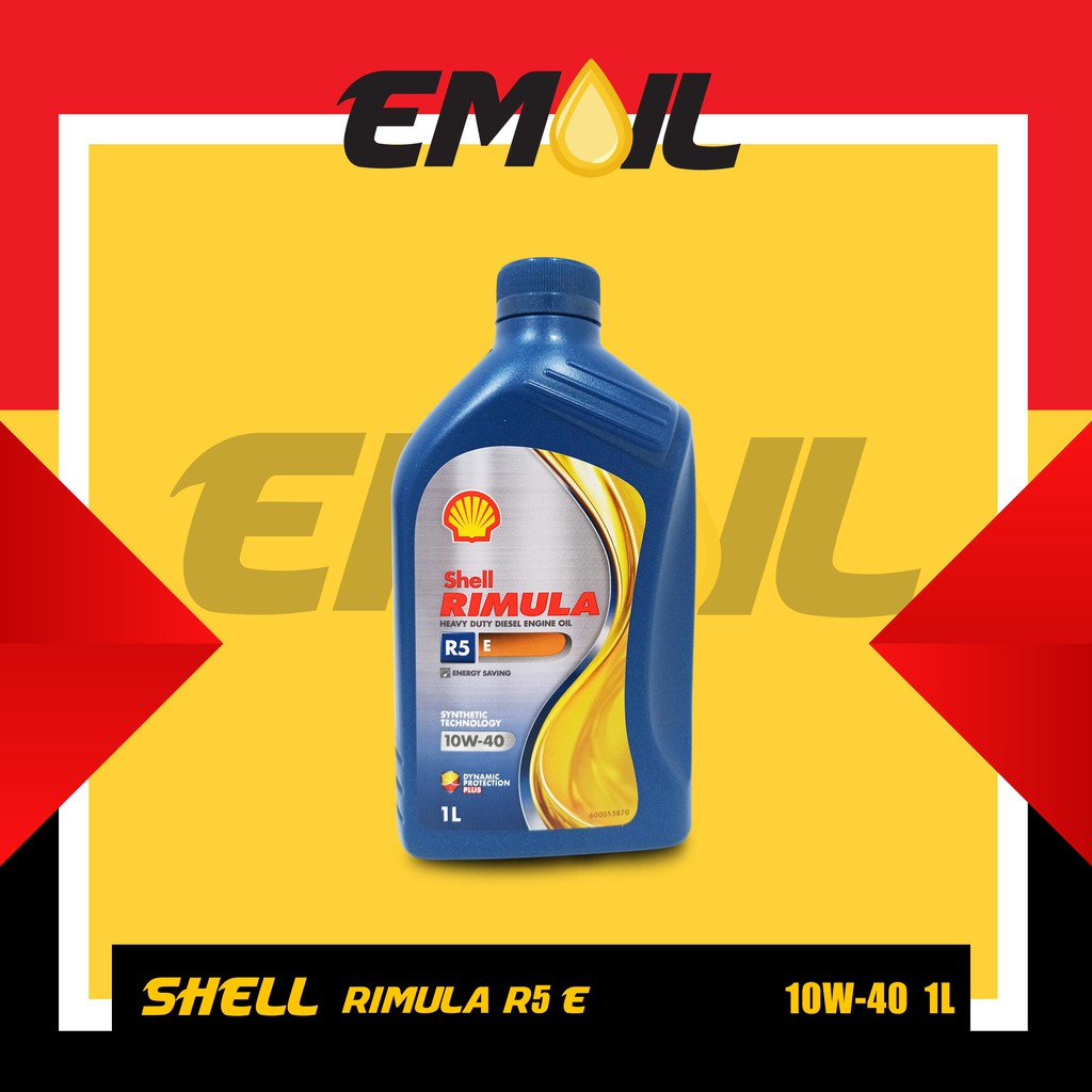 OLI SHELL RIMULA R5 E DIESEL SAE 10W-40 GALON ISI 1 LITER