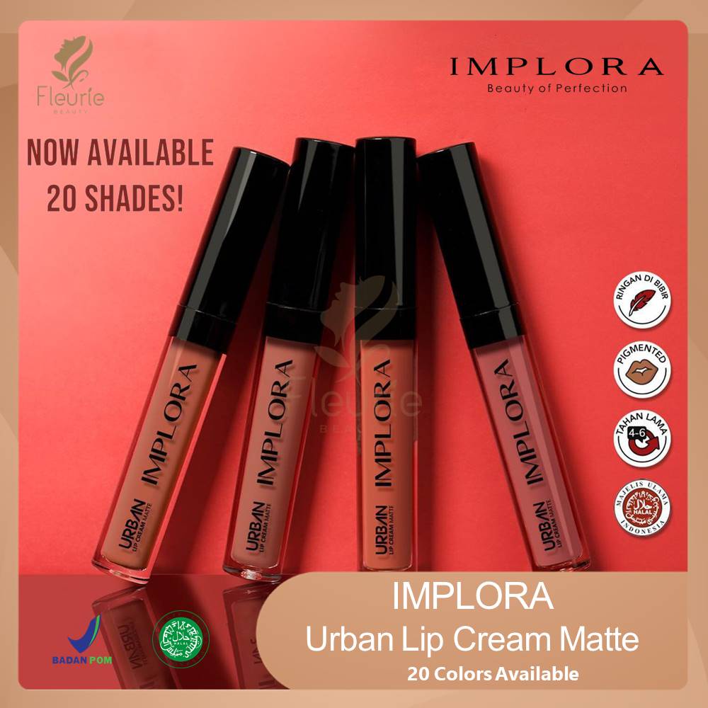 IMPLORA Urban Lip Cream Matte Original BPOM - Lipcream Surabaya