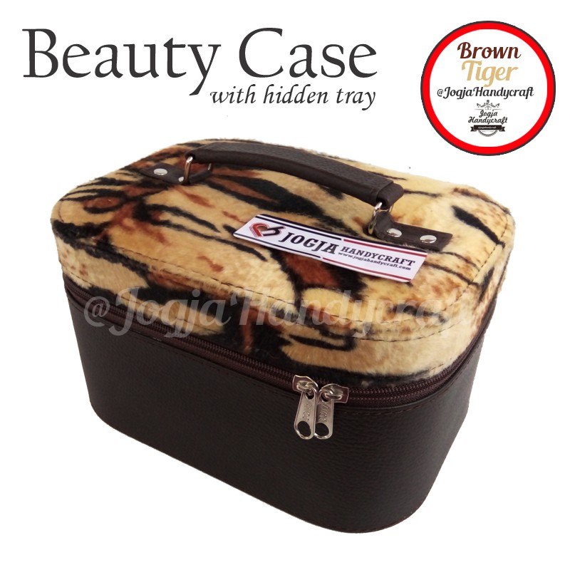 Traveller Cosmetic Case / Kotak Tempat Make Up Cantik Motif Macan