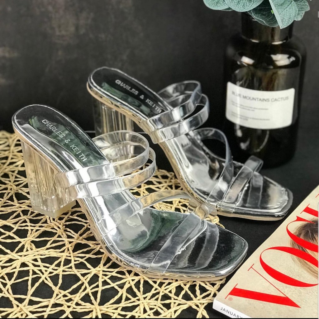 High Heels Wanita Transparan SDH189