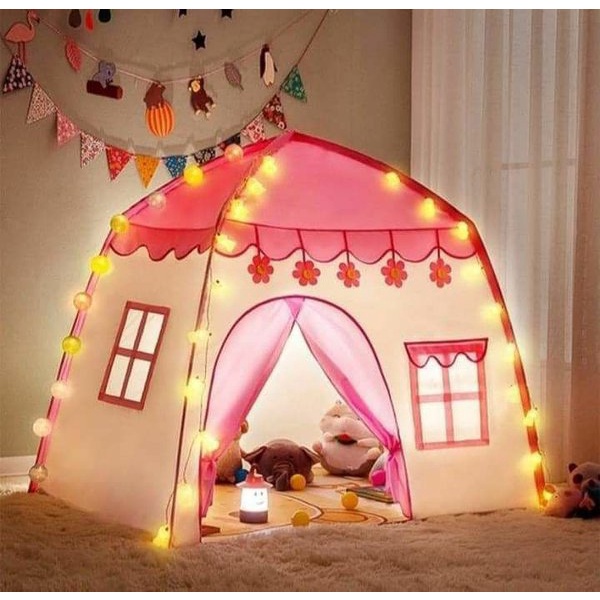 Tenda Anak Model Rumah / Tenda Bermain Princess Castle / Tenda Castle Tenda Anak Bentuk Model Rumah Window Tenda Bermain Princess Castle Outdoor Pink Biru