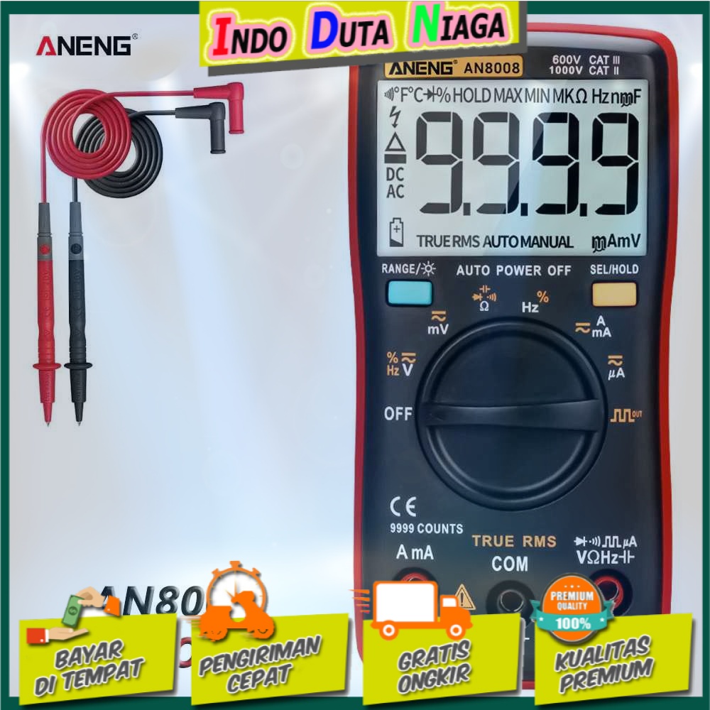 ANENG Digital Multimeter Voltage Tester - AN8008