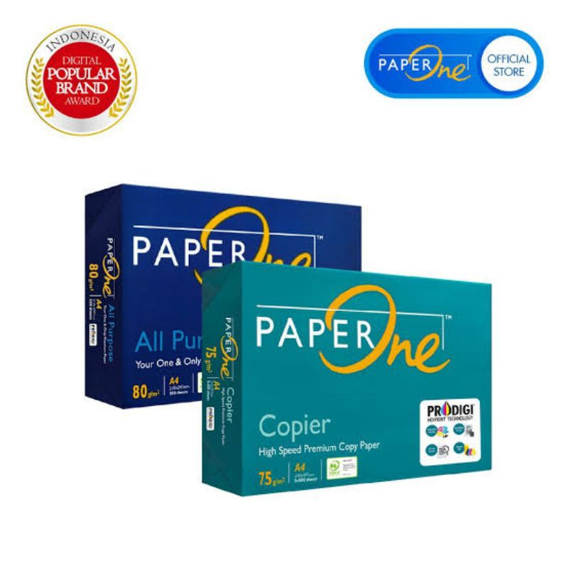 1 Rim Kertas A4 F4 70 80 Gsm Hvs Fotokopi Photocopy Fotcopy Print Paper One Paperone Shopee Indonesia