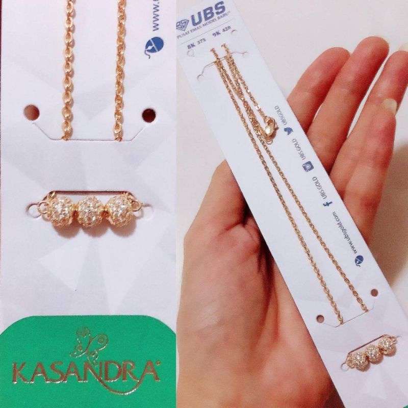 Kalung bola pasir dan mata dior variasi 3 warna 1 layer dan 2 layer UBS HWT 375 8K