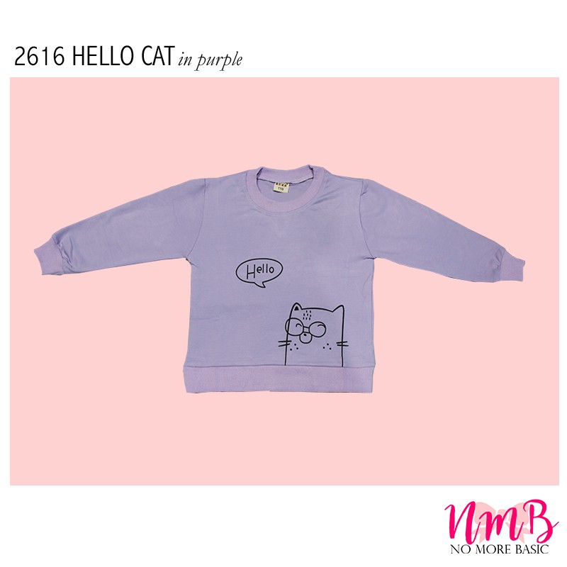 Kids Sweater 2616 Hello Cat -  Baju Lengan Panjang Anak