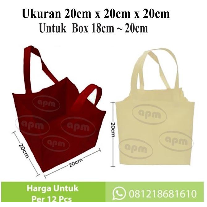 

Buruan beli] Tas Spunbond Kotak Ukuran 20cm x 20cm x 20cm