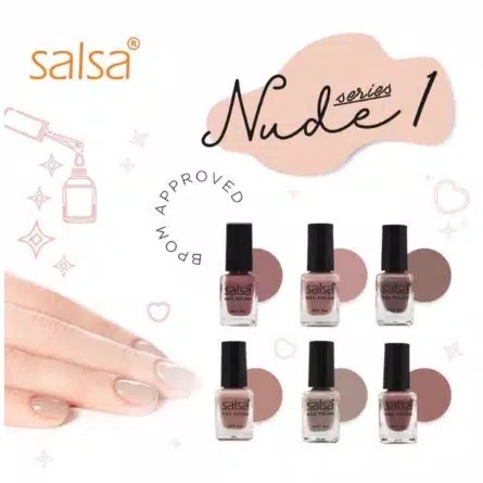 ★ BB ★ SALSA Nail Polish Nude 01 8ml - Kutek - Cat Kuku SATUAN