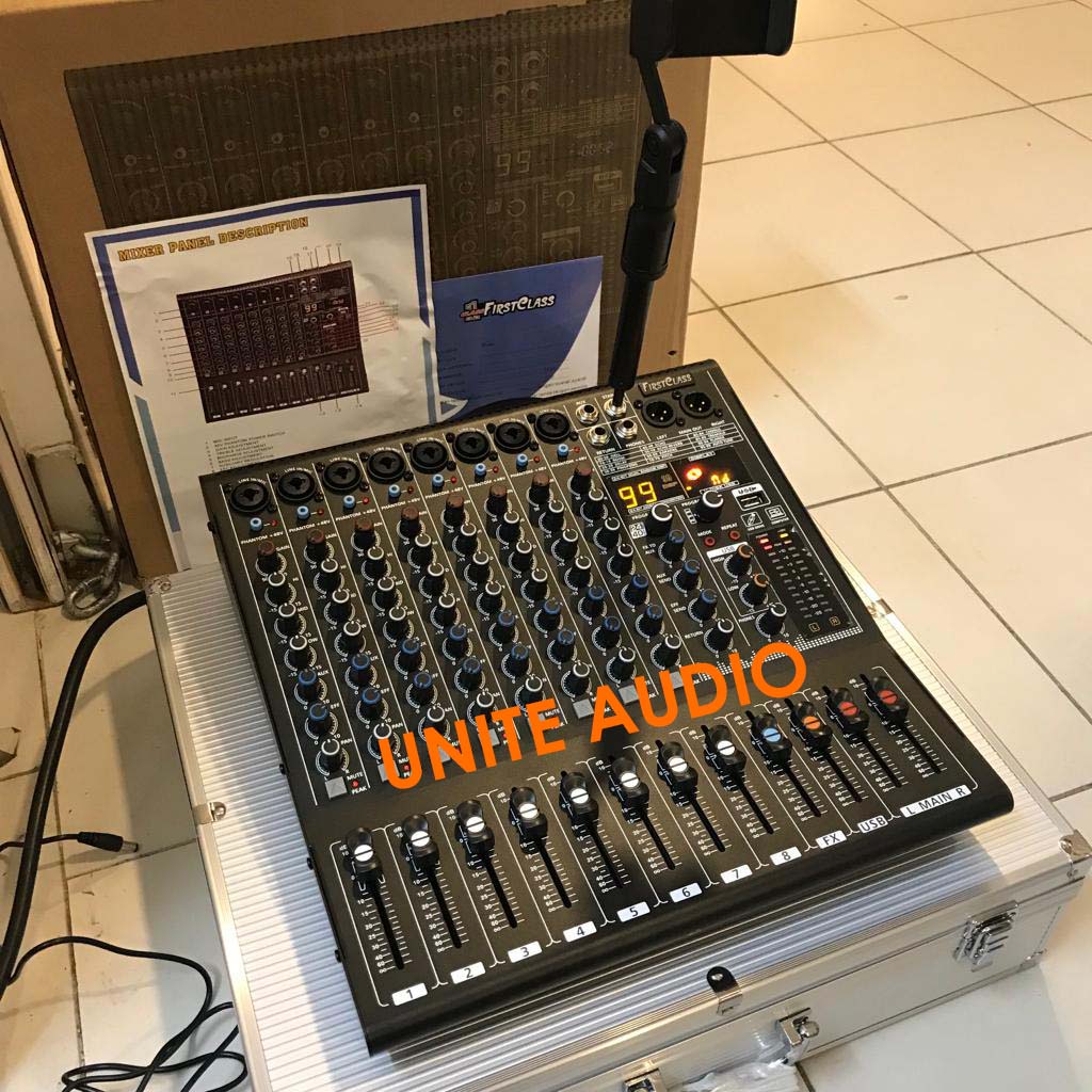 MIXER AUDIO 8 CHANNEL FIRSTCLASS MX2 PRO8 MX2PRO8 MX 2 PRO 8 FREE KOPER