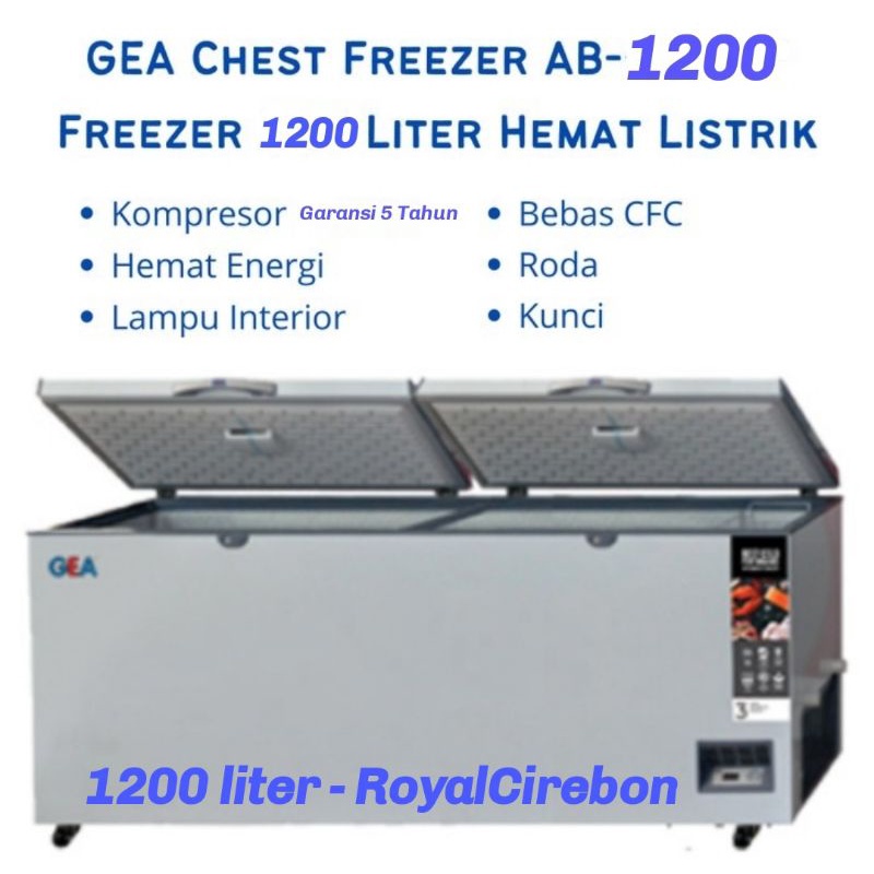 Gea ChestFrezzer -  box freezer  1200liter ab-1200