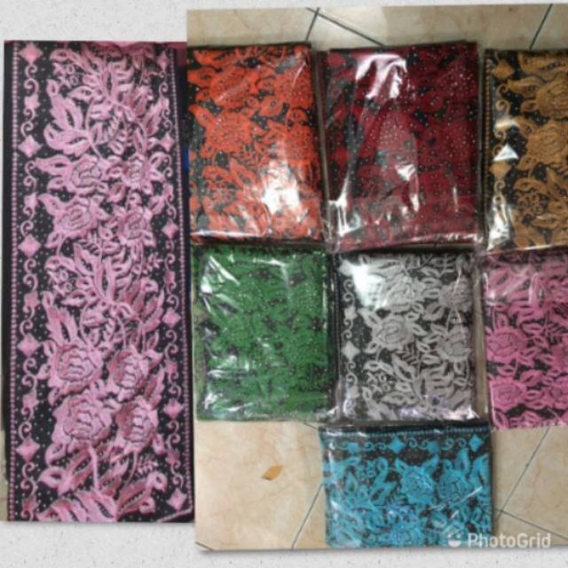 Rok bordir/rok songket/roklilit bordir