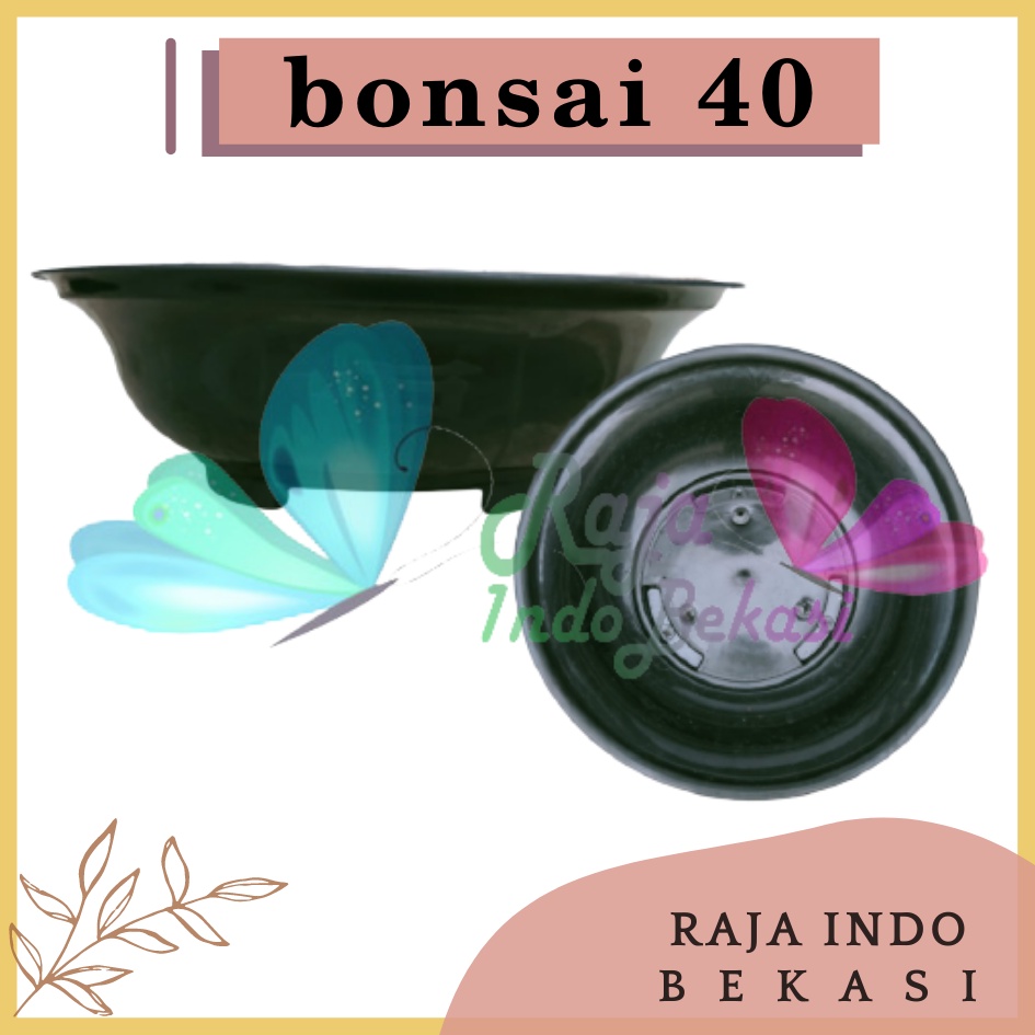 Only Gosend Pot Bonsai Gbl 40 / Pb 40 Hitam - Pot Tanaman Plastik Bonsai 40 Cm - Pot Adenium Sikas