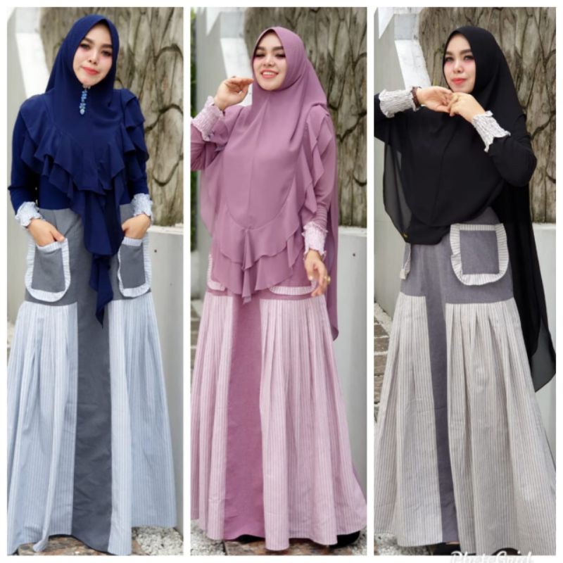 Effoni denim kode 16(gamis aja)