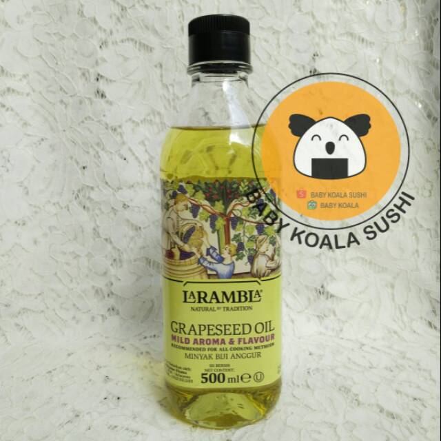 LA RAMBLA Grape Seed Oil Minyak Biji Anggur 500 ml Halal │ ELOO Import Spanyol