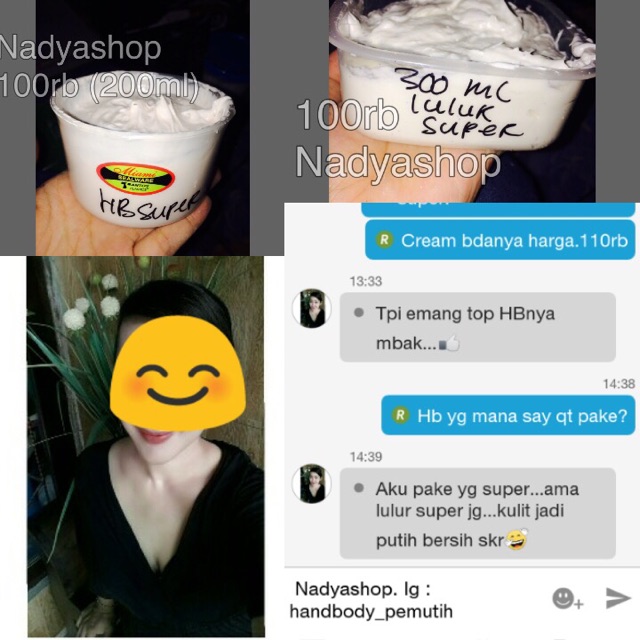 Pemutih badan handbody lulur racikan ampuh