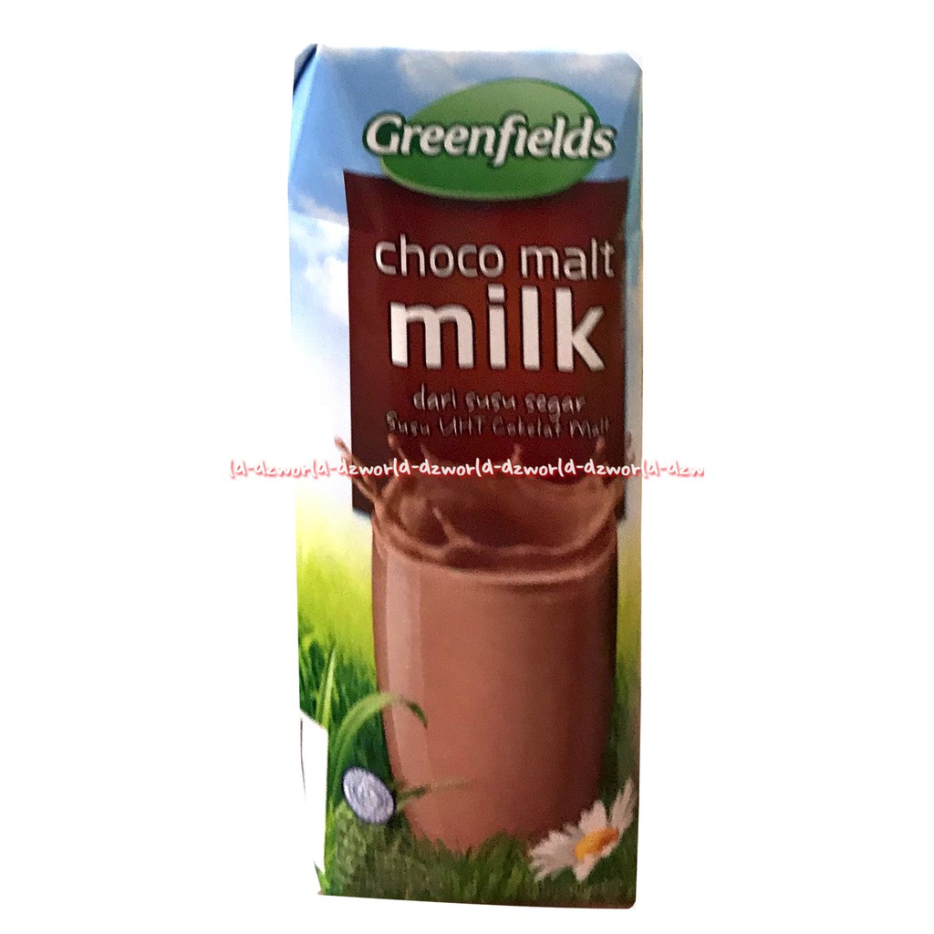 Greenfields Choco Malt Milk Susu UHT Coklat Chocolate1L Dibuat Dari Susu Sapi Pilihan Greenfield Green fields