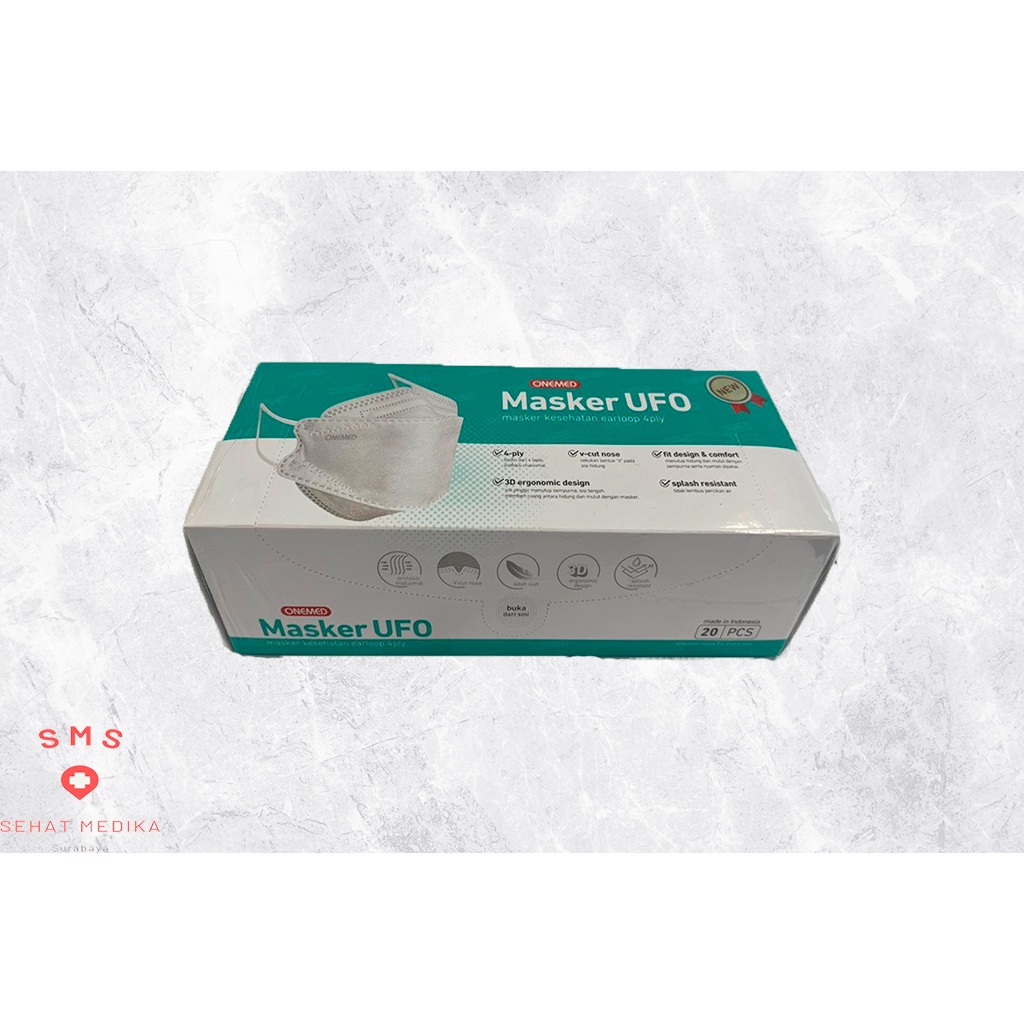 MASKER UFO ONEMED / MASKER KARET MEDIS UFO 3D 4PLY