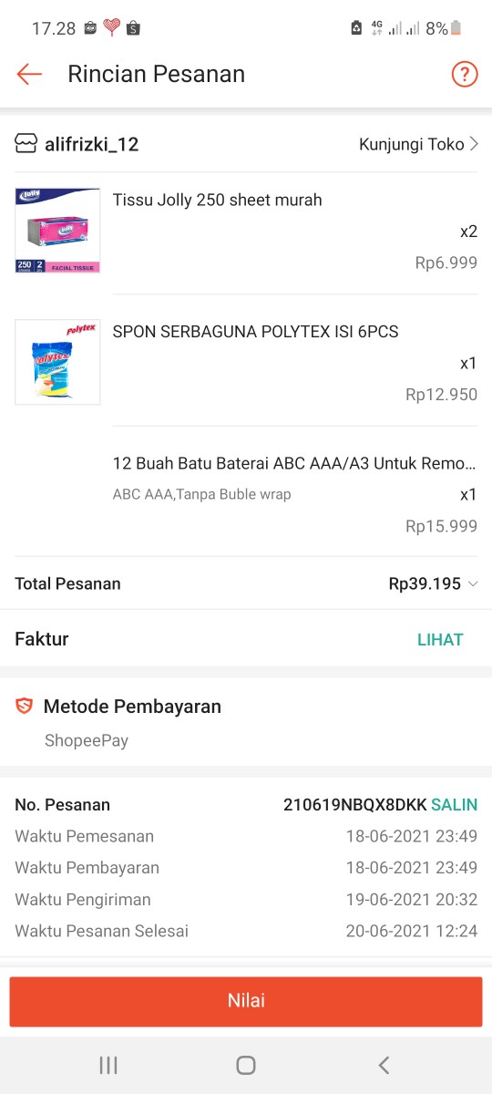 Spon Serbaguna Polytex Isi 6pcs