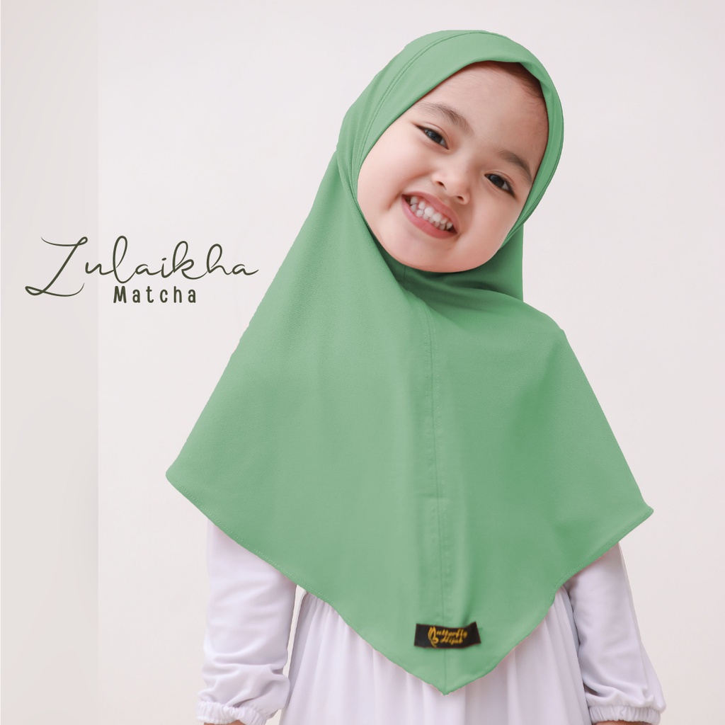 Hijab Anak Daily Hijab Polos Zulaikha  Usia 1-3 Tahun