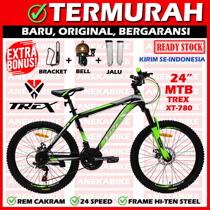 [EKA JAAYA SEPEDA] SEPEDA GUNUNG 24 inch TREX XT-780 XT-785 MTB SEPEDA GUNUNG MURAH, SEPEDA GUNUNG