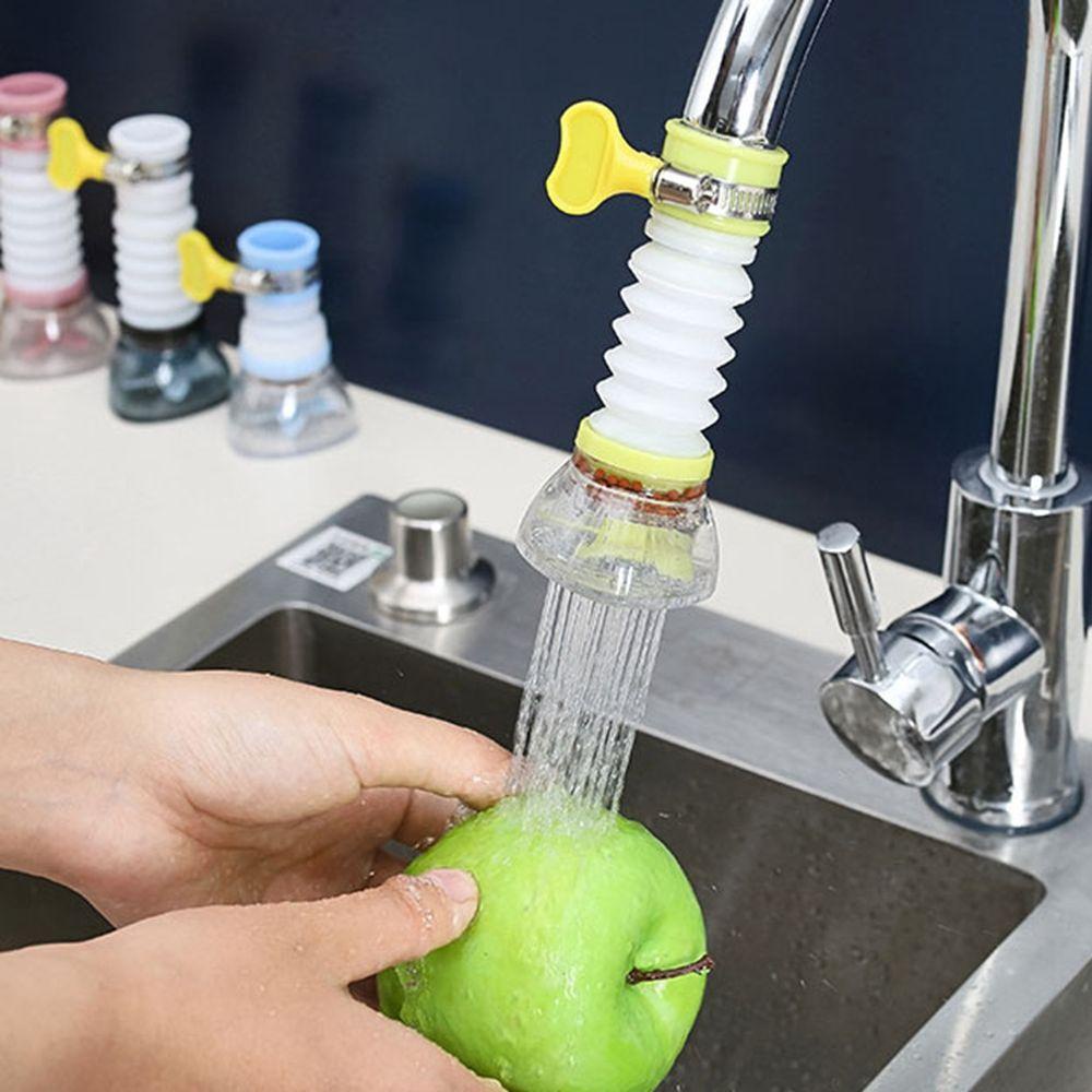 [Elegan] Keran Dapat Dipanjangkan Dapat Diputar Percikan-Bukti Dapur Gadget Diffuser 360derajat Nozzle Rumah Tangga Hemat Air Adjustable Dapur Shower Tap