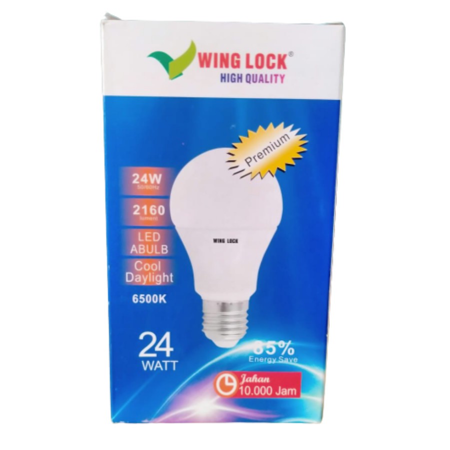 LAMPU LED WING LOCK 24 WATT PREMIUM BOHLAM LED GARANSI 1 TAHUN