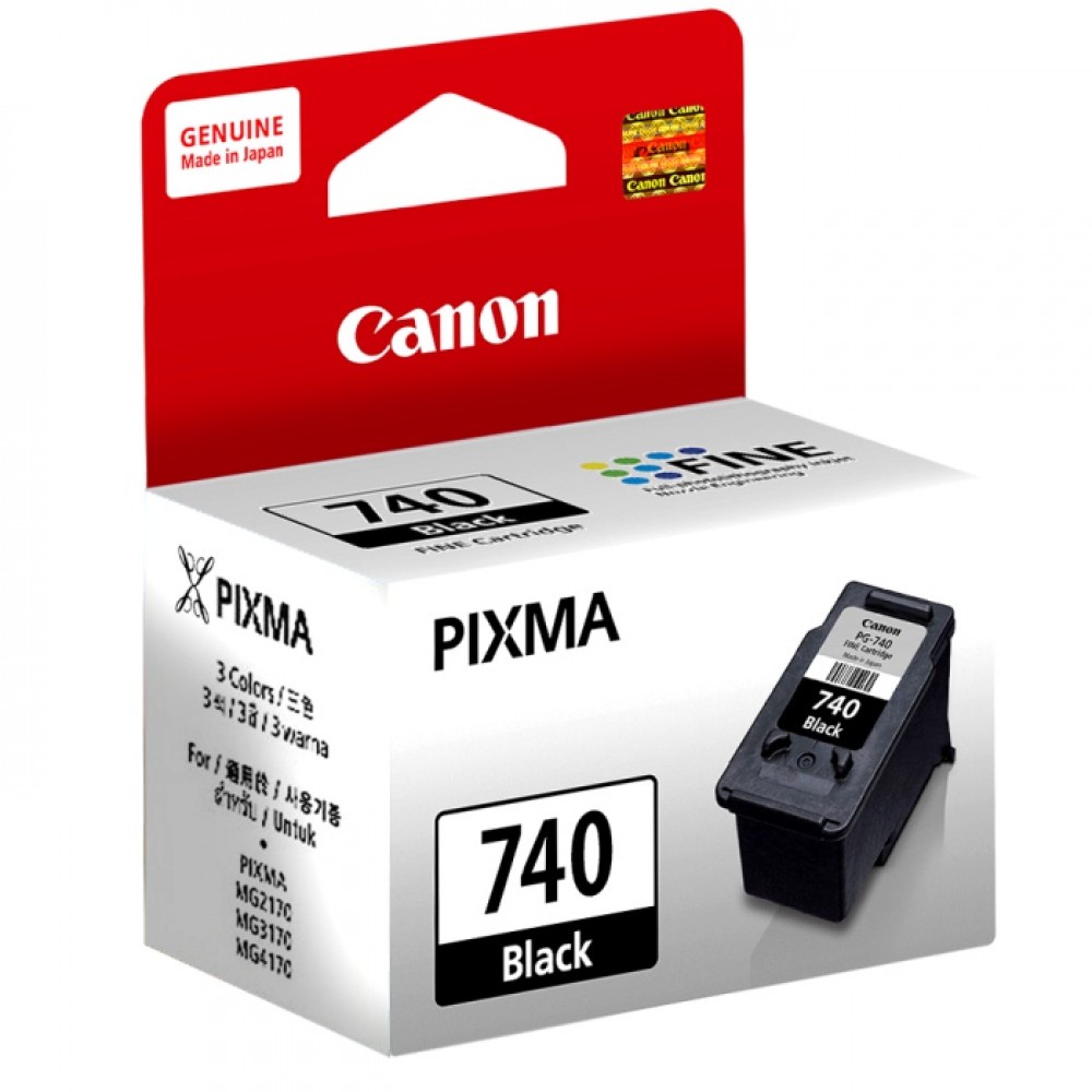 Cartridge Tinta Canon PG-740 PG740 Black TS5170 MG2170 MG2270 MG3170 MG3270 MG3570 MG3670