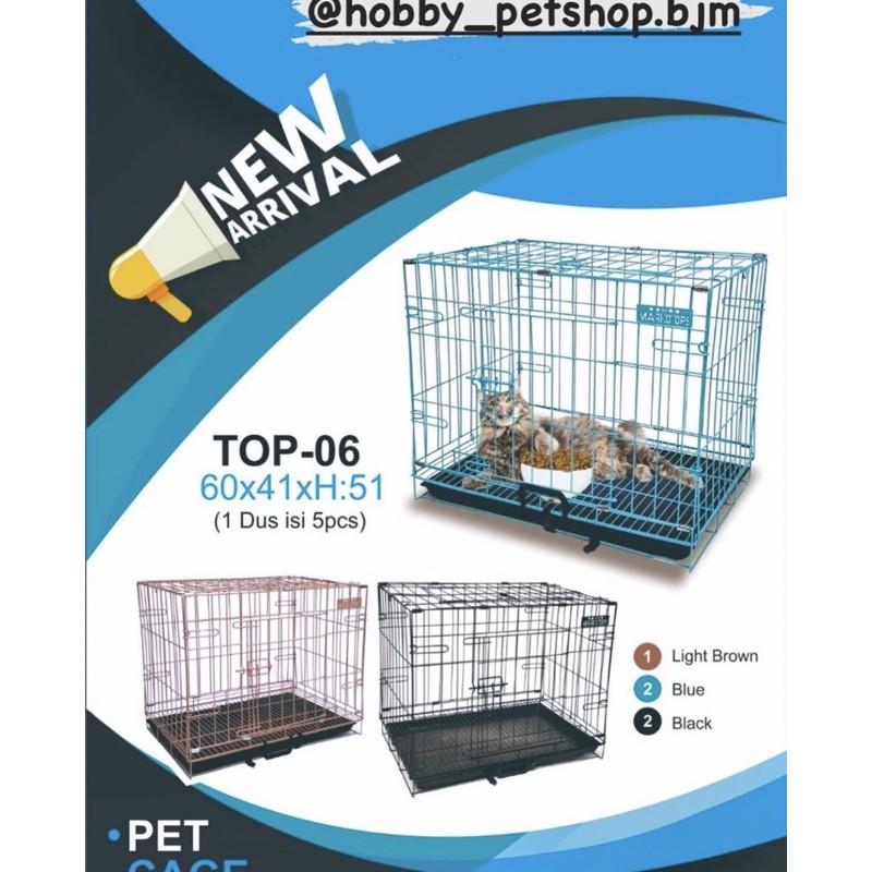 Kandang kucing anjing hewan / kurungan kucing sangkar kucing anjing hewan - pet cage kargo