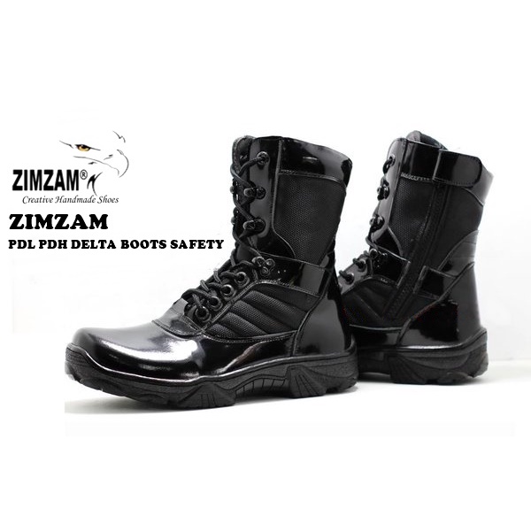 Sepatu PDL PDH DELTA BOOTS SAFETY TNI POLRI Terlaris Murah