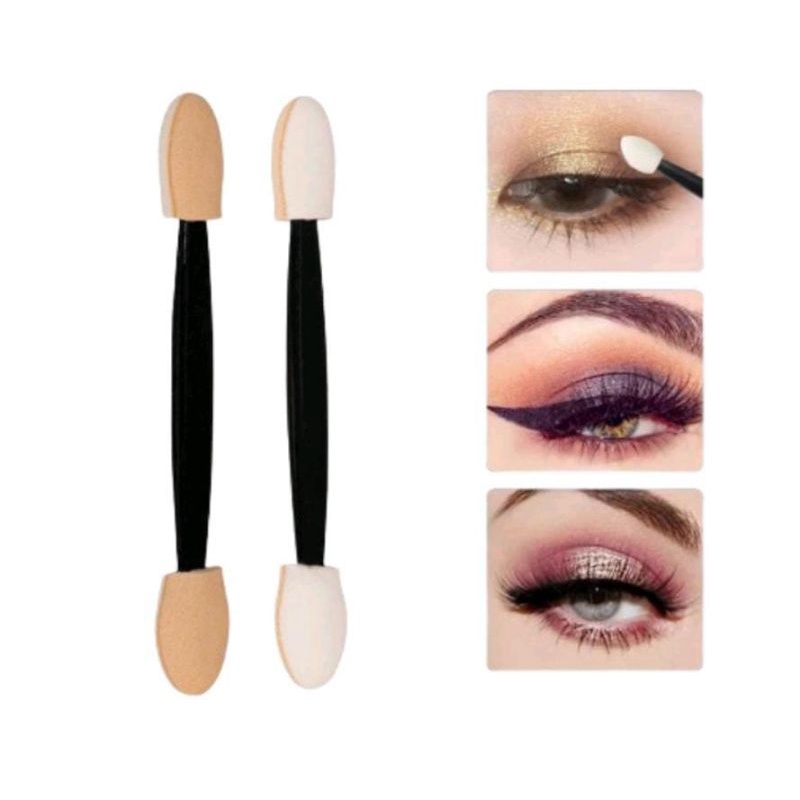 Kuas Eyeshadow / Mini Brush Eye Shadow / Kuas Spon Make Up Mata / Kuas Spons Eye Shadow Disposable / Sponge Kuas Eyeshadow Makeup