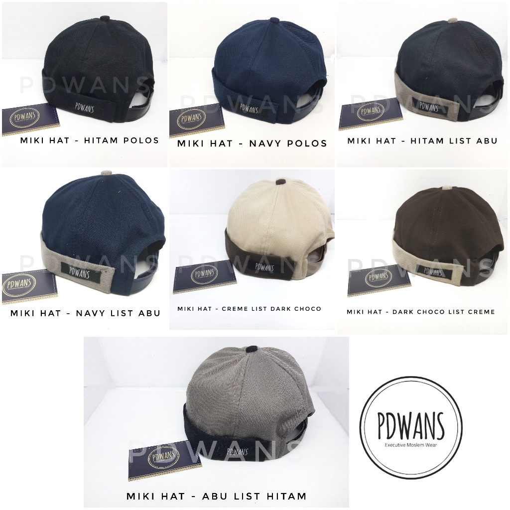 Miki Hat Peci Cap Beanie by PDWANS